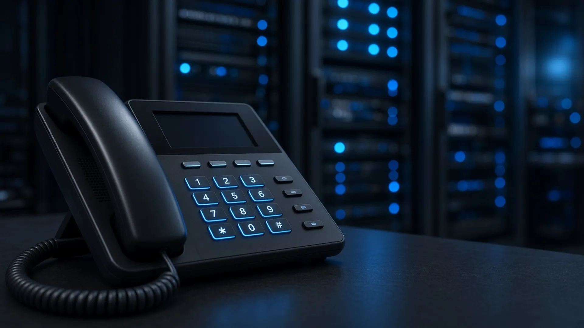 Teléfono IP de una centralita virtual con IA y servidores en la nube